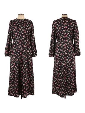 ALY DALY Cottage Prairie Rose Floral Maxi Dress L